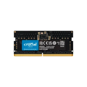 Memoria Ram SODIMM CRUCIAL CT 8GB DDR5 4800MHz CL40 1.10V Single Negro